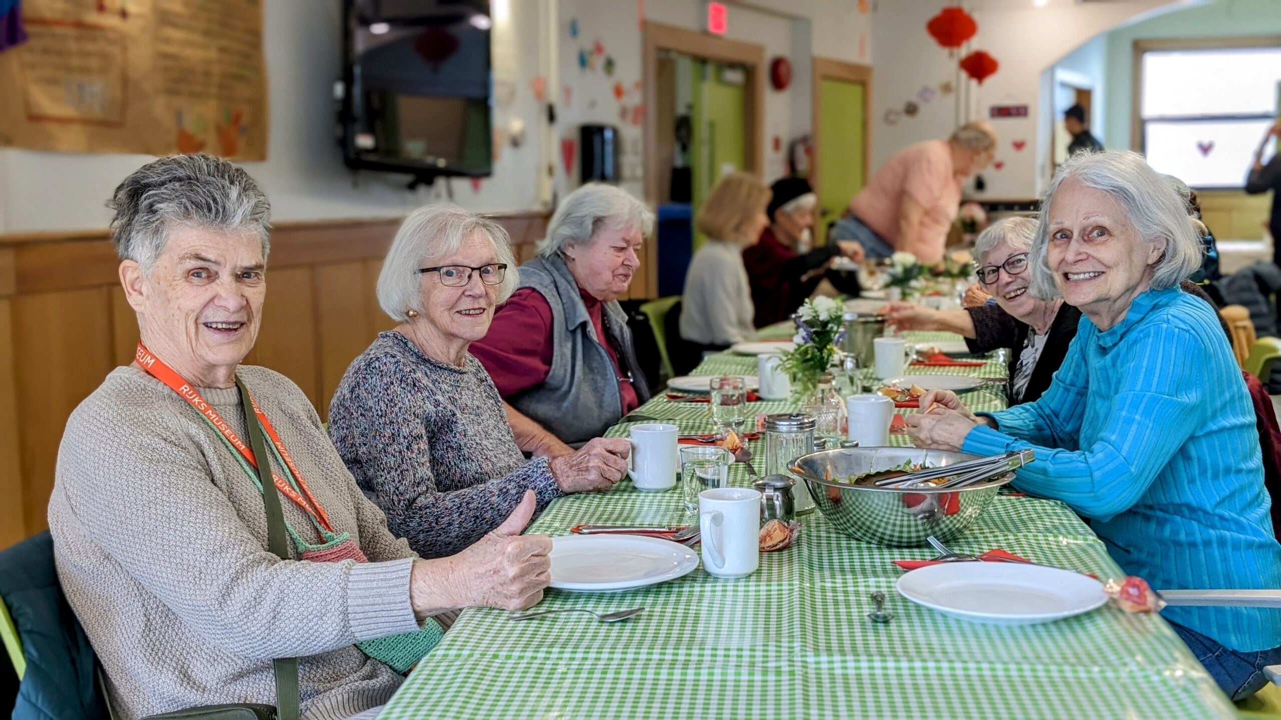 Neighbours Enjoy a Community Lunch at Gordon Neighbourhood House.